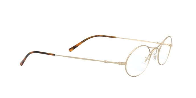Brillen Giorgio Armani AR 229M (3002) farbe matte pale gold form oval gläser demo lens