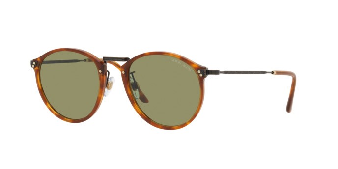 Sonnenbrillen Giorgio Armani AR 318SM (598814) farbe havana rosso form pantos gläser verde