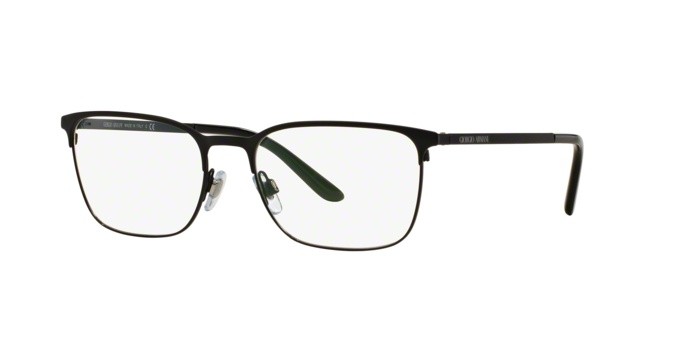 Occhiali da vista Giorgio Armani AR 5054 (3001) colore matte black forma quadrato lenti demo lens