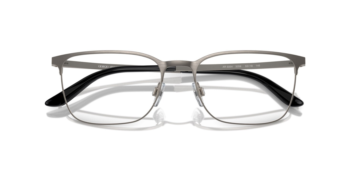 Eyeglasses Giorgio Armani AR 5054 (3259) color gunmetal spazzolato shape square lenses lente demo