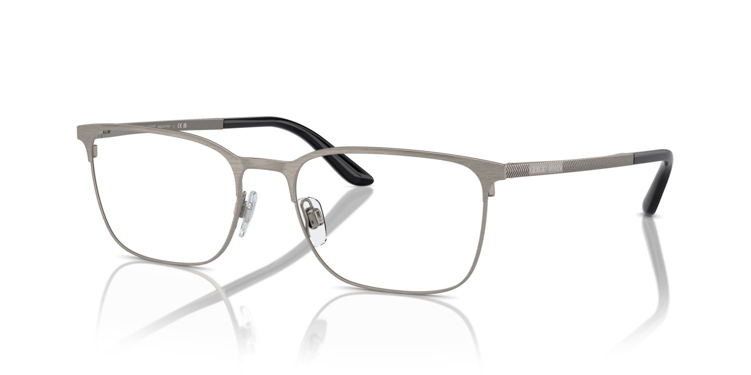 Eyeglasses Giorgio Armani AR 5054 (3259) color gunmetal spazzolato shape square lenses lente demo