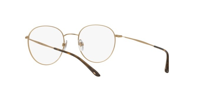Brillen Giorgio Armani AR 5057 (3002) farbe matte pale gold form rund gläser demo lens