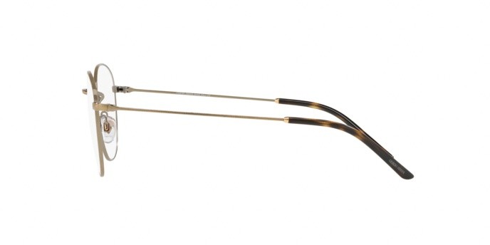 Eyeglasses Giorgio Armani AR 5082 (3198) color brushed gold shape round lenses demo lens