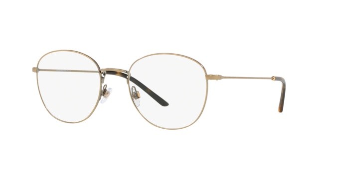 Eyeglasses Giorgio Armani AR 5082 (3198) color brushed gold shape round lenses demo lens