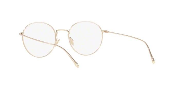 Eyeglasses Giorgio Armani AR 5095 (3013) color pale gold shape round lenses demo lens
