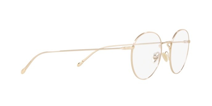 Eyeglasses Giorgio Armani AR 5095 (3013) color pale gold shape round lenses demo lens