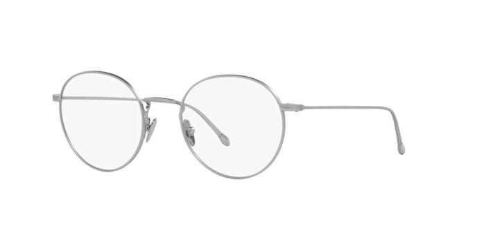 Brillen Giorgio Armani AR 5095 (3045) farbe argento opaco form rund gläser lente demo
