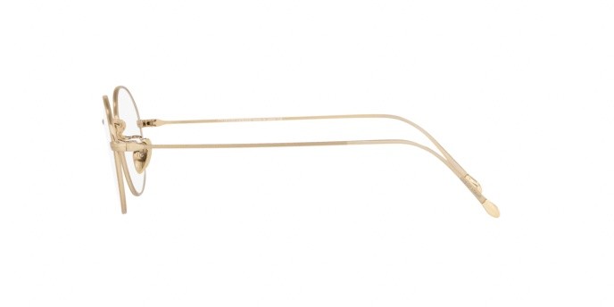 Occhiali da vista Giorgio Armani AR 5097T (3281) colore brushed soft gold forma rotondo lenti demo lens