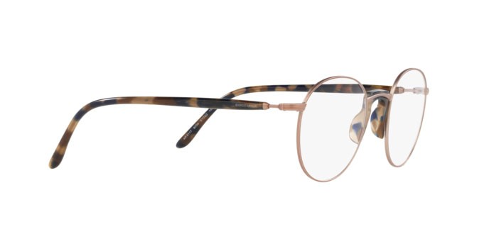 Brillen Giorgio Armani AR 5117 (3004) farbe matte rose gold form pantos gläser demo lens
