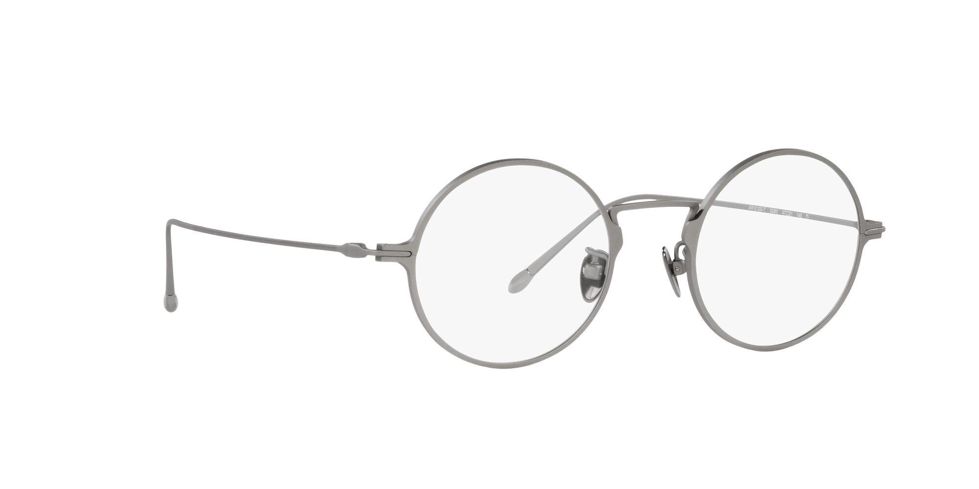 Brillen Giorgio Armani AR 5125T (3280) farbe gunmetal opaco form oval gläser lente demo