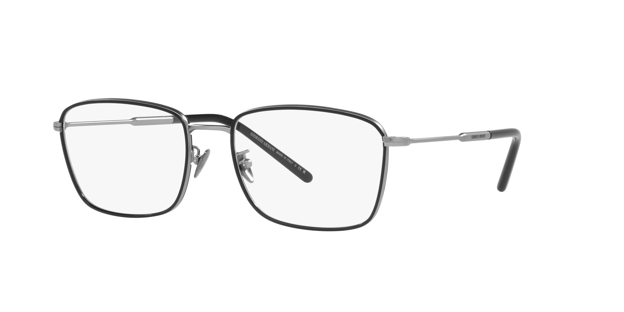 Brillen Giorgio Armani AR 5127J (3003) farbe gunmetal opaco/nero form rechteckig gläser lente demo