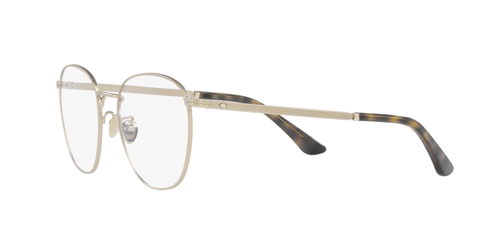 Brillen Giorgio Armani AR 5128 (3002) farbe oro pallido opaco form quadratisch gläser lente demo