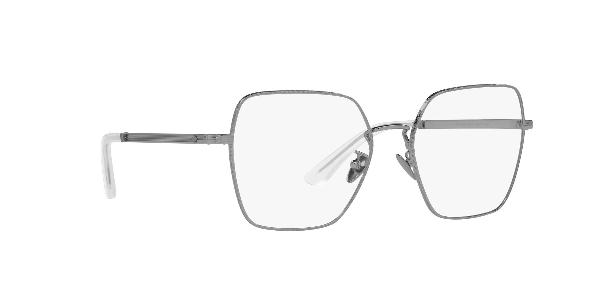Brillen Giorgio Armani AR 5129 (3015) farbe argento form quadratisch gläser lente demo