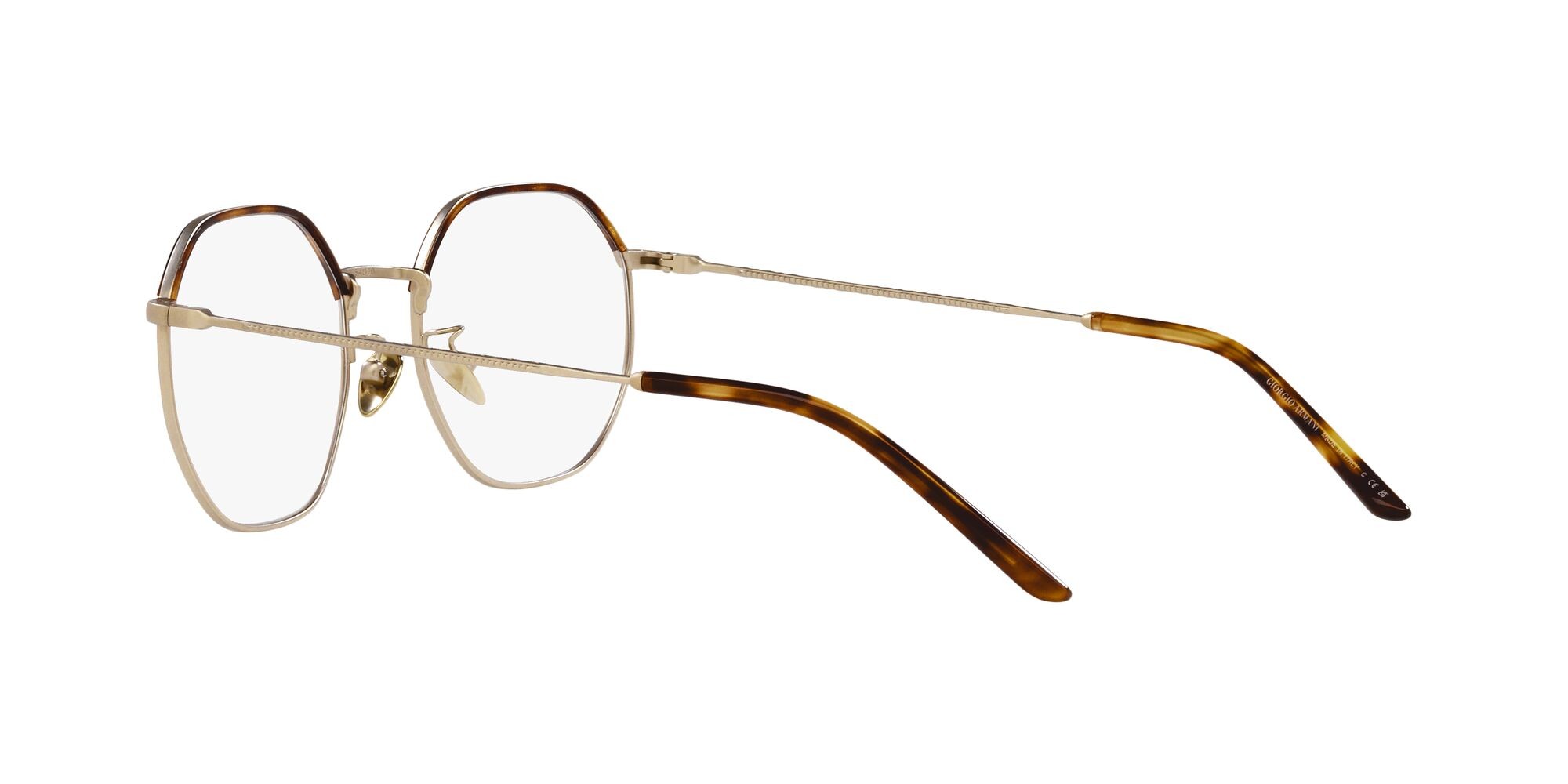 Brillen Giorgio Armani AR 5130J (3002) farbe matte pale gold/light havana form quadratisch gläser lente demo