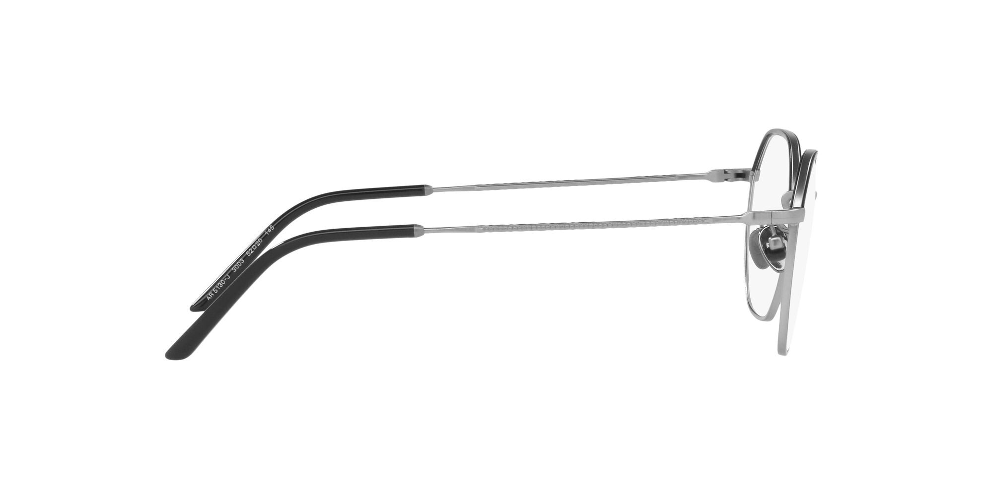 Brillen Giorgio Armani AR 5130J (3003) farbe gunmetal opaco/nero form quadratisch gläser lente demo