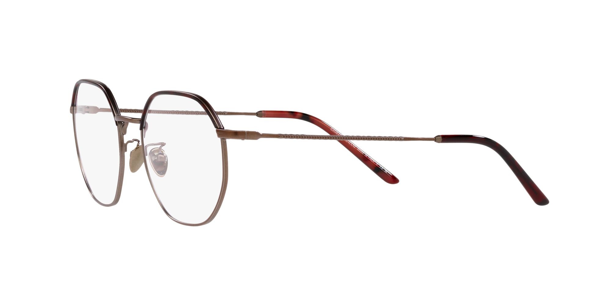 Brillen Giorgio Armani AR 5130J (3006) farbe matte bronze/red havana form quadratisch gläser lente demo