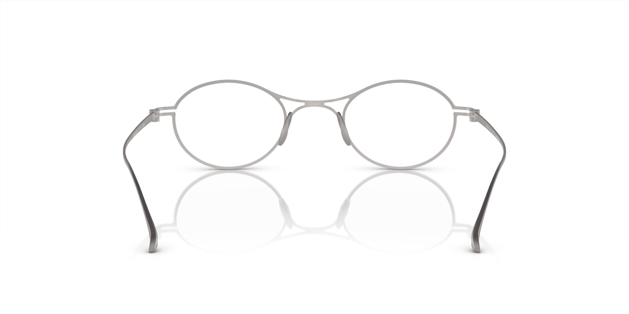 Eyeglasses Giorgio Armani AR 5135T (3356) color gunmetal opaco shape oval lenses lente demo