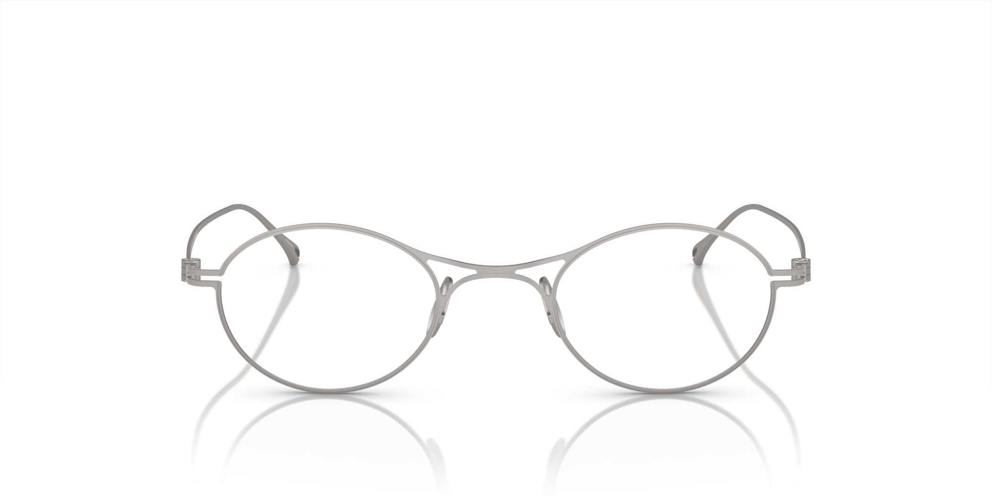 Eyeglasses Giorgio Armani AR 5135T (3356) color gunmetal opaco shape oval lenses lente demo