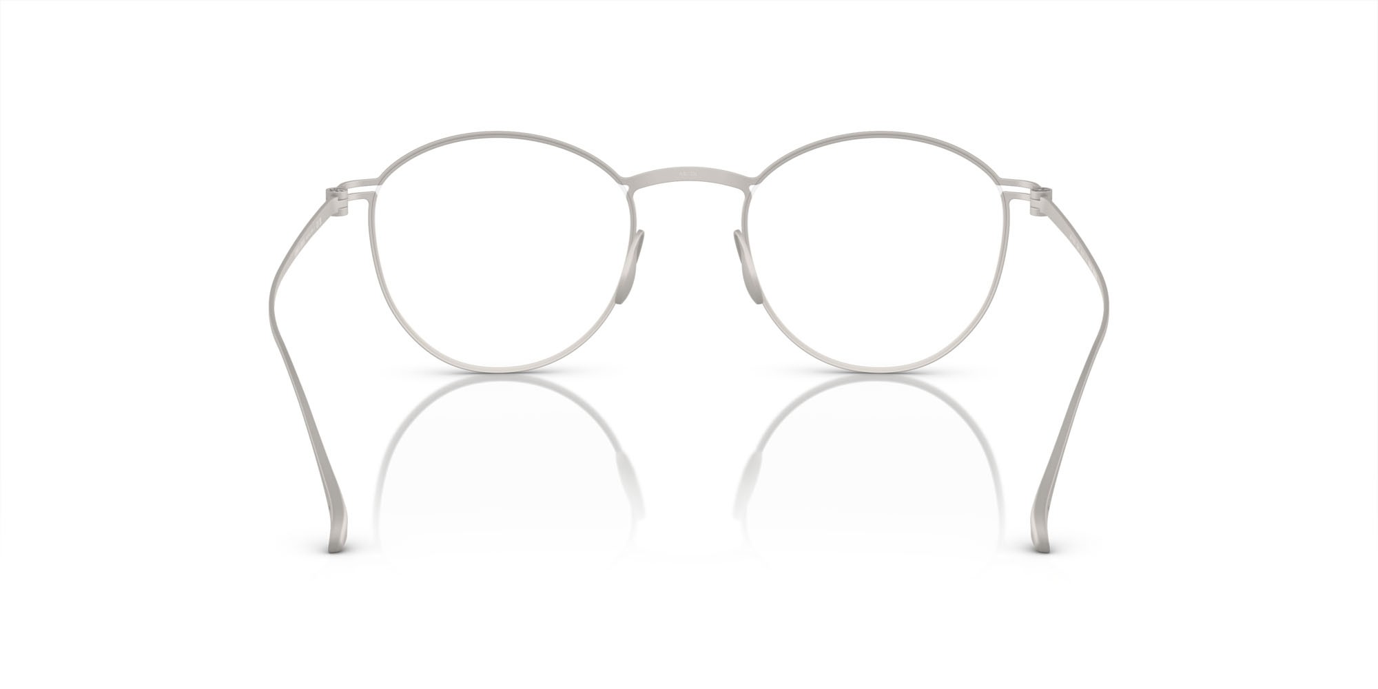 Eyeglasses Giorgio Armani AR 5136T (3346) color argento opaco shape pantos lenses lente demo