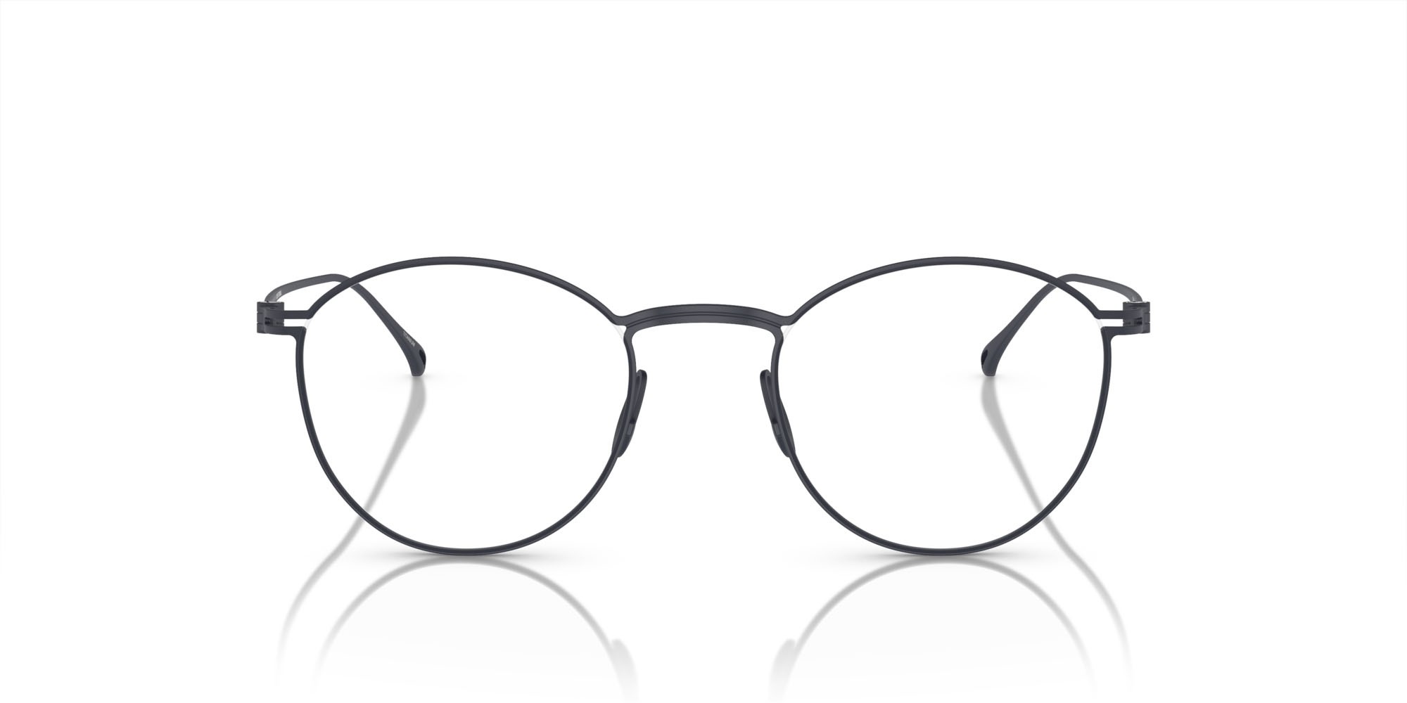 Eyeglasses Giorgio Armani AR 5136T (3351) color blu opaco shape pantos lenses lente demo