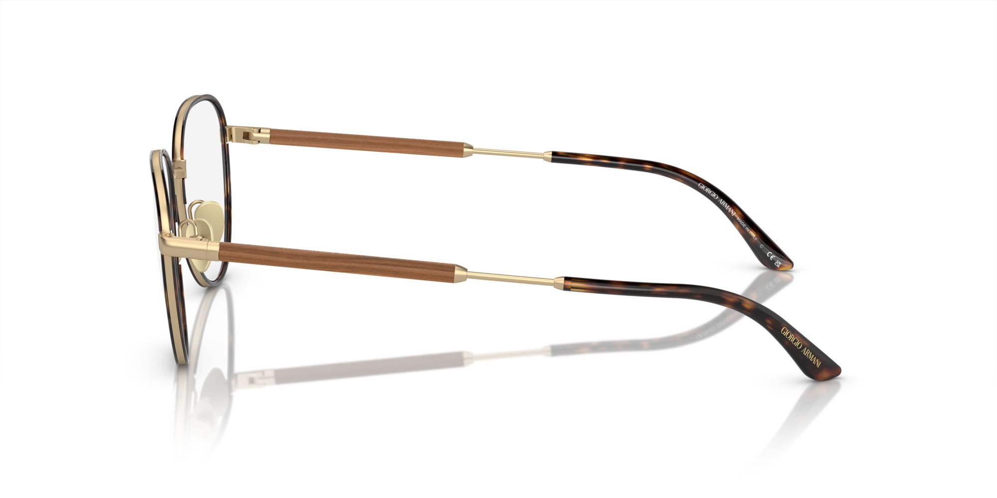 Brillen Giorgio Armani AR 5137J (3002) farbe oro pallido opaco form pantos gläser lente demo