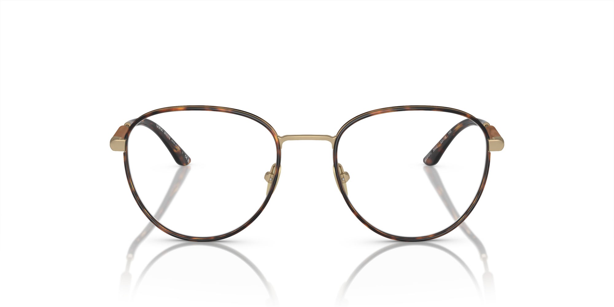 Brillen Giorgio Armani AR 5137J (3002) farbe oro pallido opaco form pantos gläser lente demo