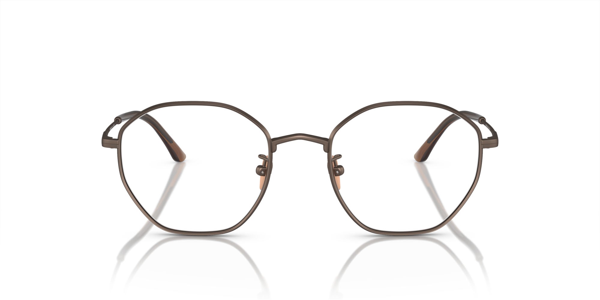 Brillen Giorgio Armani AR 5139 (3006) farbe bronzo opaco form quadratisch gläser lente demo