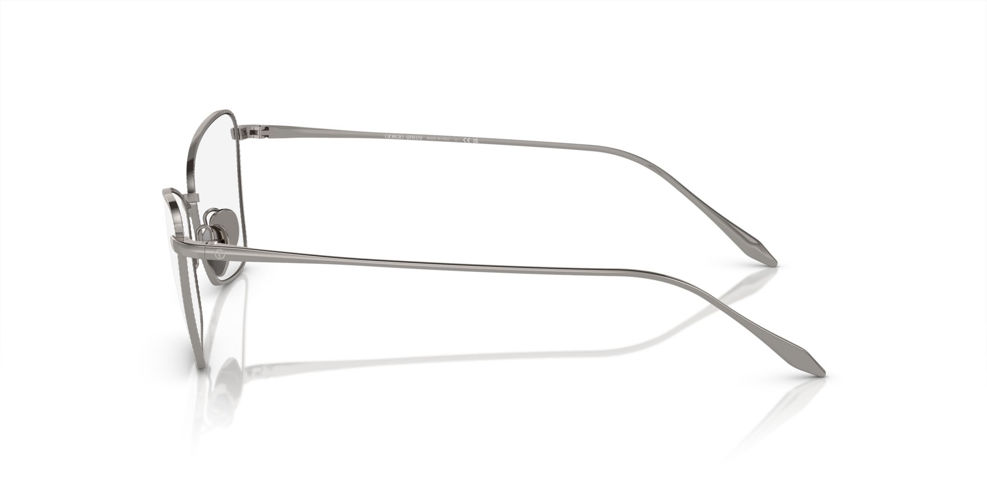 Brillen Giorgio Armani AR 5140 (3010) farbe gunmetal form cat-eye gläser lente demo
