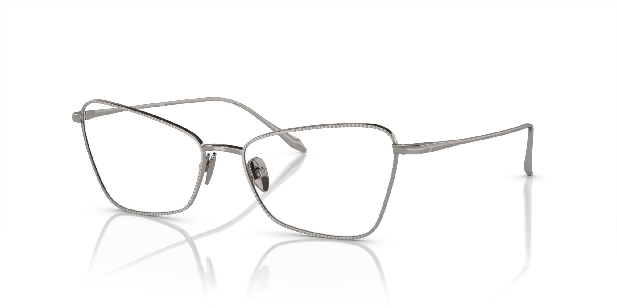 Brillen Giorgio Armani AR 5140 (3010) farbe gunmetal form cat-eye gläser lente demo