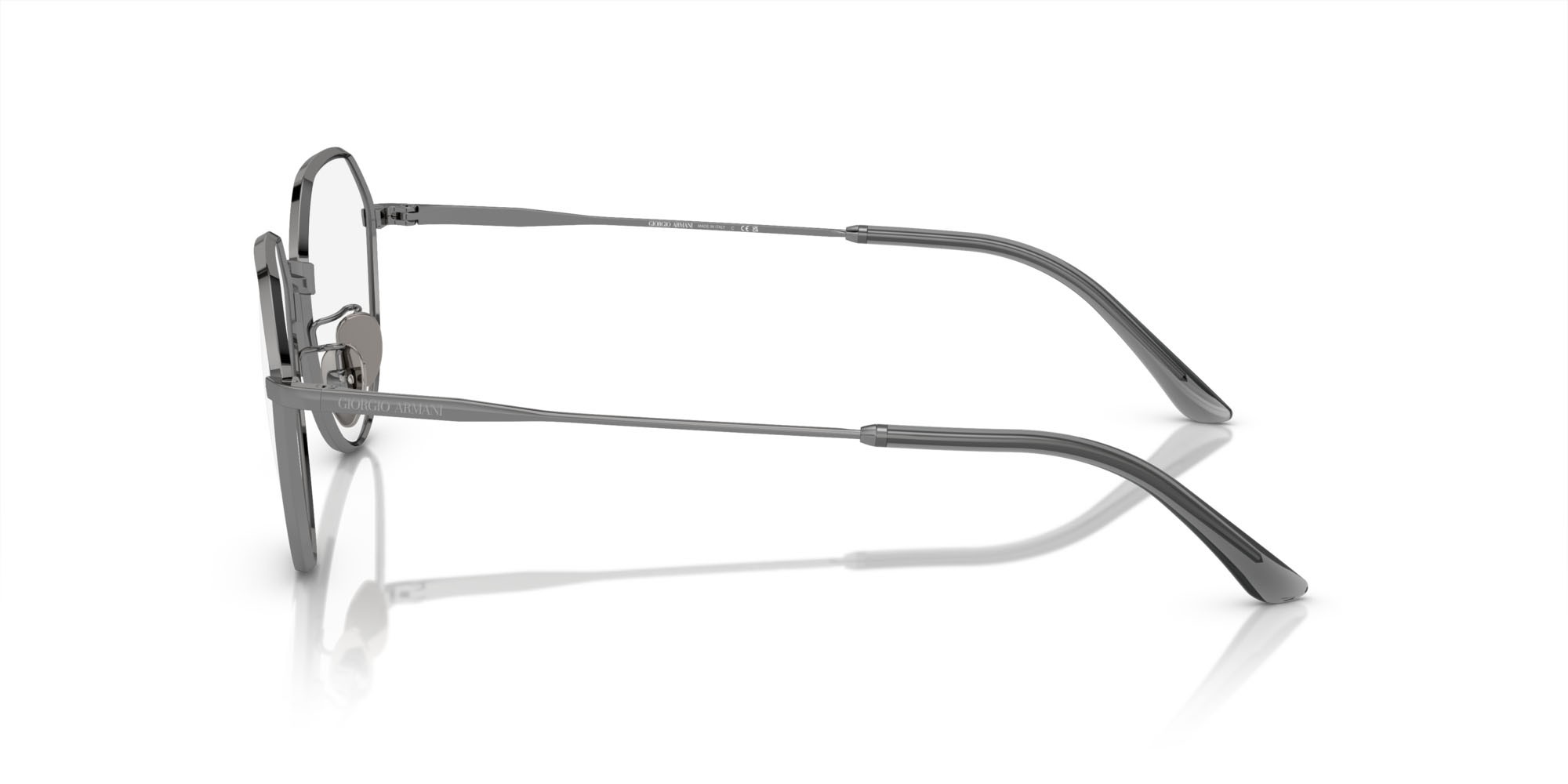 Occhiali da vista Giorgio Armani AR 5142 (3010) colore gunmetal forma rotondo lenti lente demo