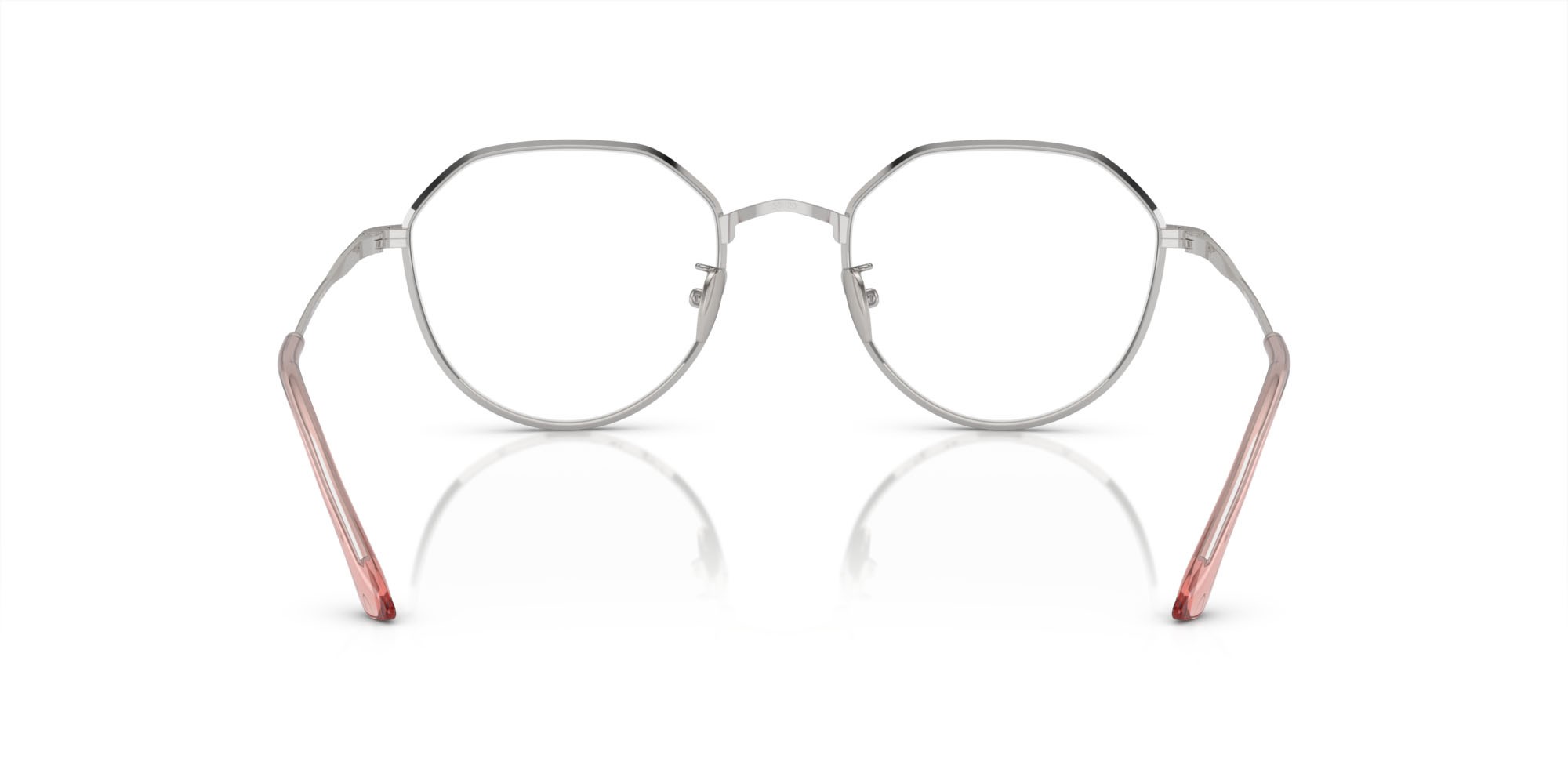 Occhiali da vista Giorgio Armani AR 5142 (3015) colore argento forma rotondo lenti lente demo