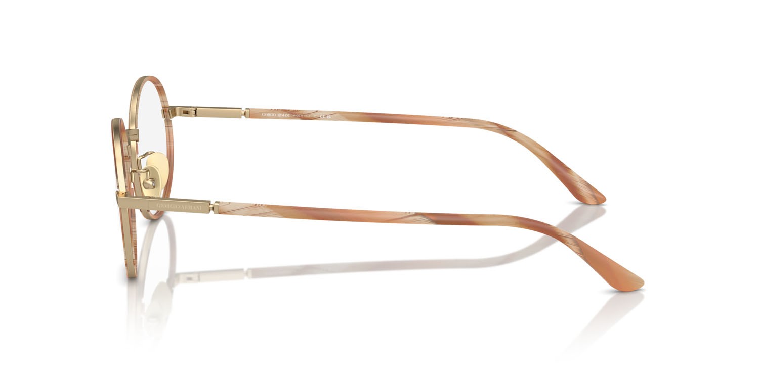 Occhiali da vista Giorgio Armani AR 5145J (3002) colore oro pallido opaco forma ovale lenti lente demo