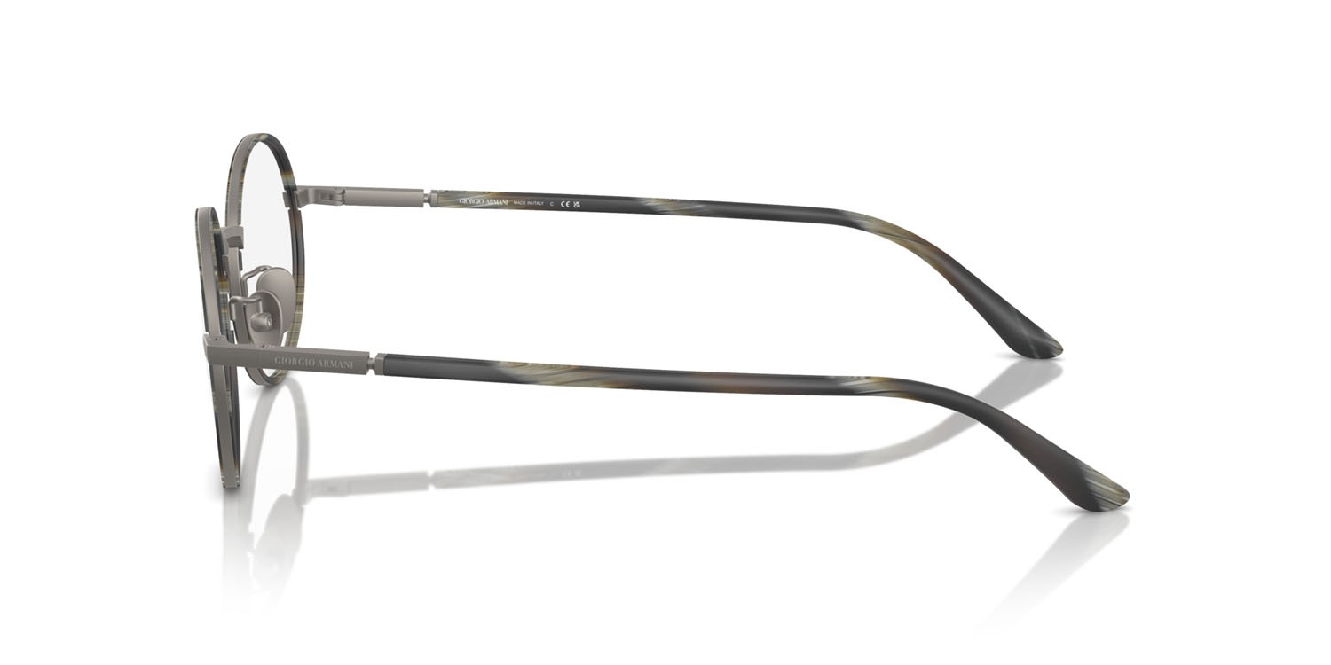 Eyeglasses Giorgio Armani AR 5145J (3003) color gunmetal opaco shape oval lenses lente demo