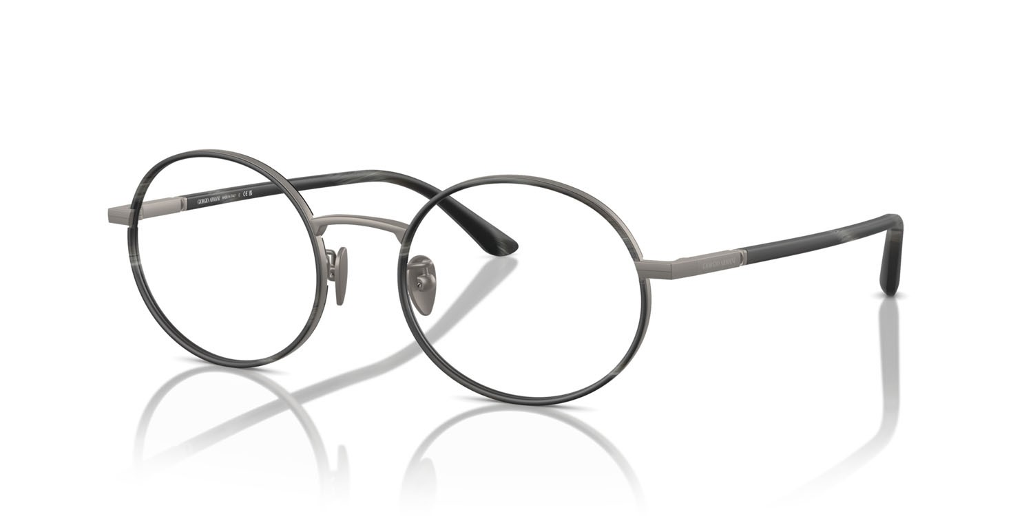 Brillen Giorgio Armani AR 5145J (3378) farbe gunmetal opaco form oval gläser lente demo