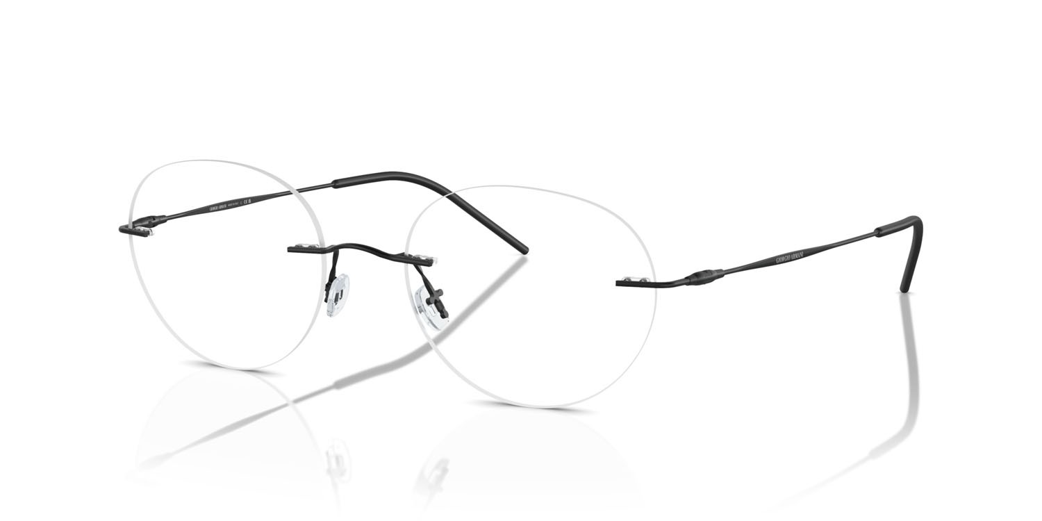 Eyeglasses Giorgio Armani AR 5147 (3001) color nero opaco shape pantos lenses lente demo