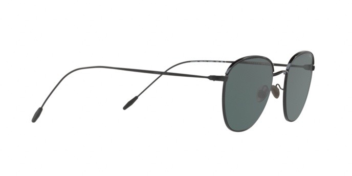 Sunglasses Giorgio Armani AR 6048 (300171) color matte black/black shape square lenses grey green