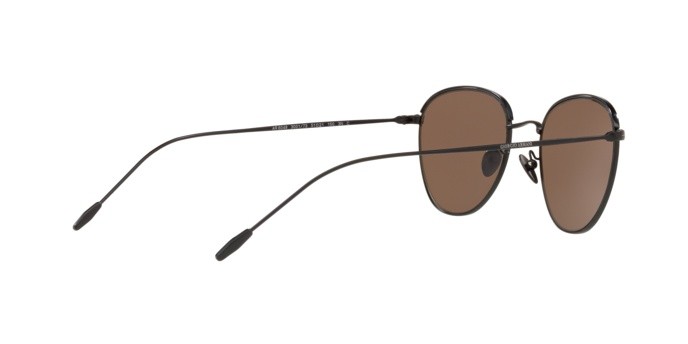 Occhiali da sole Giorgio Armani AR 6048 (300173) colore matte black forma quadrato lenti brown