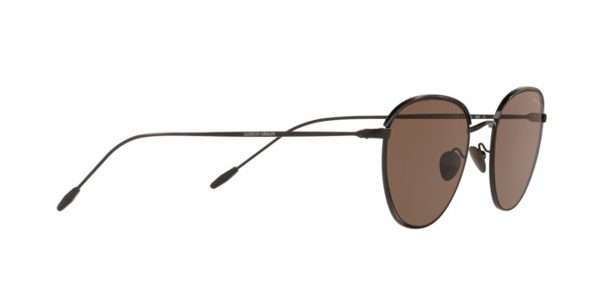 Occhiali da sole Giorgio Armani AR 6048 (300173) colore matte black forma quadrato lenti brown