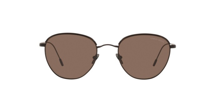 Occhiali da sole Giorgio Armani AR 6048 (300173) colore matte black forma quadrato lenti brown