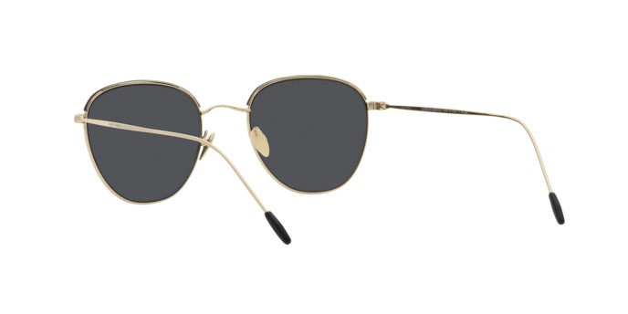 Sonnenbrillen Giorgio Armani AR 6048 (300287) farbe oro pallido/nero form quadratisch gläser grigio scuro