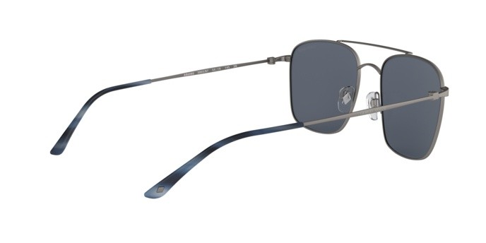 Sunglasses Giorgio Armani AR 6080 (300387) color matte gunmetal shape square lenses grey
