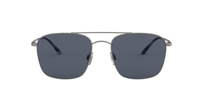 Sunglasses Giorgio Armani AR 6080 (300387) color matte gunmetal shape square lenses grey