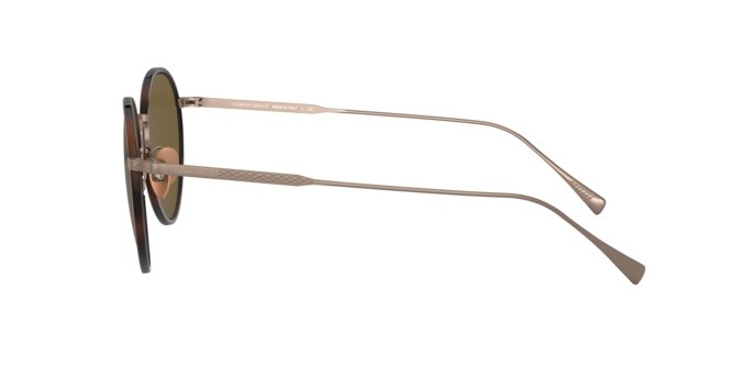 Sonnenbrillen Giorgio Armani AR 6103J (300673) farbe moro havana/bronze form rund gläser brown