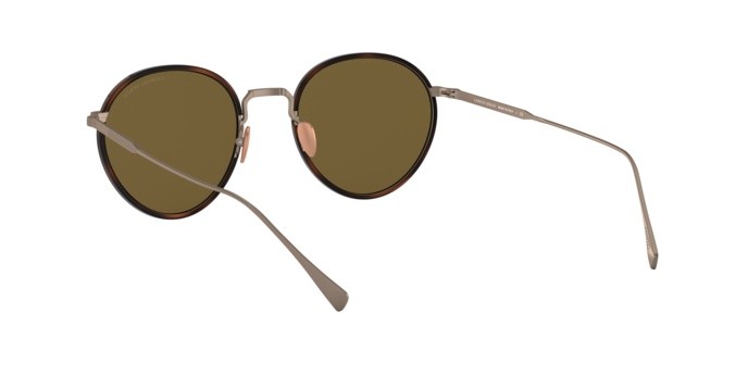 Sonnenbrillen Giorgio Armani AR 6103J (300673) farbe moro havana/bronze form rund gläser brown