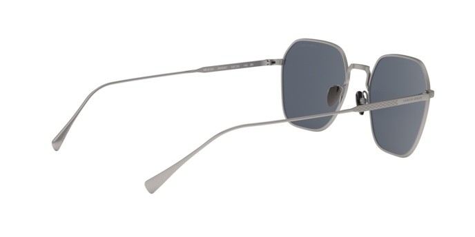 Occhiali da sole Giorgio Armani AR 6104 (300387) colore matte gunmetal forma quadrato lenti grey
