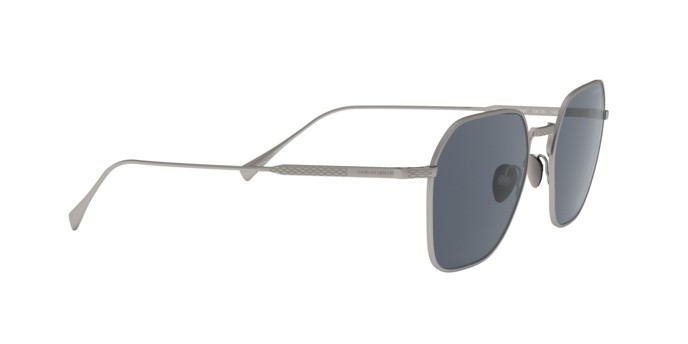 Occhiali da sole Giorgio Armani AR 6104 (300387) colore matte gunmetal forma quadrato lenti grey