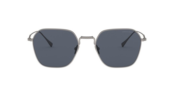 Occhiali da sole Giorgio Armani AR 6104 (300387) colore matte gunmetal forma quadrato lenti grey
