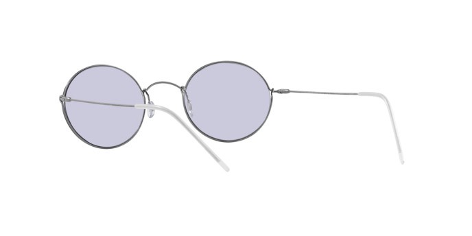 Sonnenbrillen Giorgio Armani AR 6115T (30451A) farbe argento form oval gläser lilla