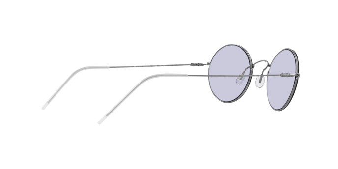 Sonnenbrillen Giorgio Armani AR 6115T (30451A) farbe argento form oval gläser lilla