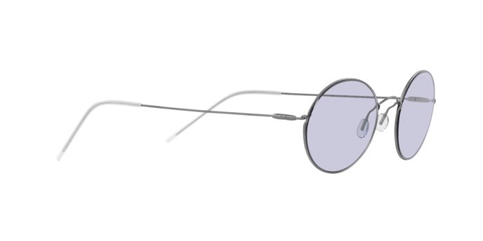 Sonnenbrillen Giorgio Armani AR 6115T (30451A) farbe argento form oval gläser lilla